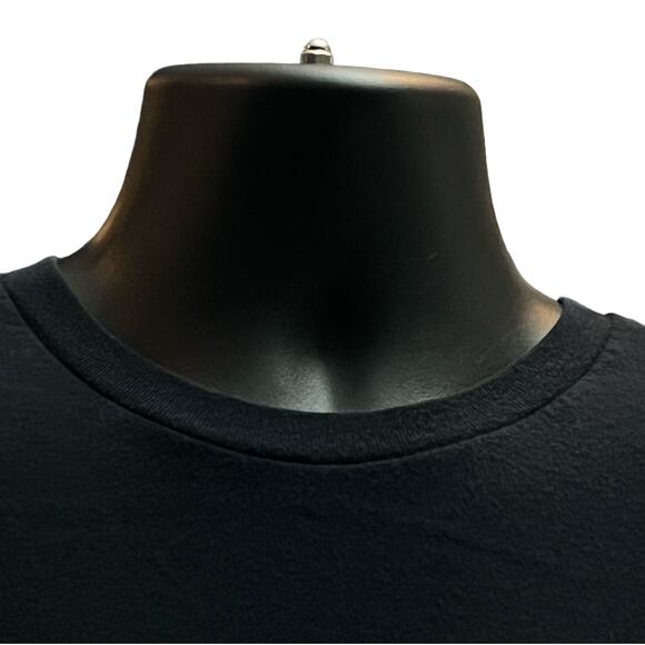 BustedTees XL Black Graphic T-Shirt | Funny Volume Knob to 12 Tee | Made in USA - Picture 4 of 7